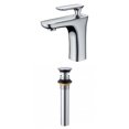 thumbnail image 1 of American Imaginations AI-33680 1 Hole CUPC Approved Lead Free Brass Faucet Set In Chrome Color - Overflow Drain Incl., 1 of 9
