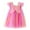 w93# Hot Pink549, variant on Wuxian Toddler Girls Sleeveless Sequin Dress Ruffles Spaghetti Strap Butterfly Rainbow Embroidery A-Lined Dance Party Dresses Princess Casual Dance Wedding Clothes,Pink,2-3 Years
