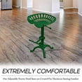thumbnail image 4 of NACH Vintage Tractor Seat Stool, Pedestal Base, Adjustable, Green – (JS-93-800GN), 4 of 5