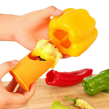 

Kiplyki Wholesale 2 pcs/set Multifunction Green Pepper Chili Core Separator Device Plastic Tomato