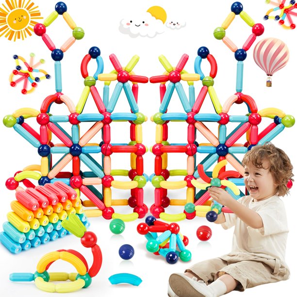 Bloques de construcción magnéticos StemTiles para niños pequeños de más de 3 años
