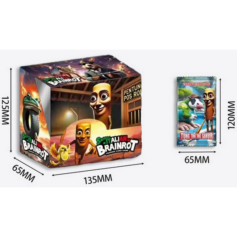 288Pc Italian Brainrot Rot Cards Collection, Tralalero Tralala and