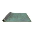 thumbnail image 2 of Ahgly Company Indoor Square Oriental Turquoise Blue Industrial Area Rugs, 7' Square, 2 of 4