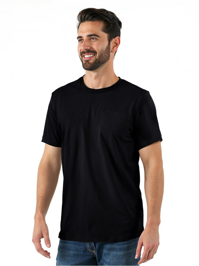 Brahma Men's Moisture-Wicking Pocket T-Shirts Short Sleeve Work