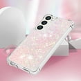 thumbnail image 5 of Case for Samsung Galaxy S24 FE Case Glitter Liquid Cute Clear,Sparkle Floating Quicksand Shockproof Protective Bumper Soft TPU Phone Case for Samsung Galaxy S24 FE Star Pink YB, 5 of 14