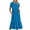 Light Blue, variant on GaThRRgYP Women's Short Sleeve Mini Dress,Women's Summer Casual Short Sleeve Crewneck Dress Casual Flowy Tiered Maxi Beach Dress with Pockets