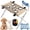 Khaki, variant on 2-in-1 Foldable Pet Grooming Bed, Foldable Pet Bathing Stand with Strap, Foldable Pet Bathing Station, Dog Grooming Hammock, Quick Dry Mesh Table, Secure Support Strap, Nail Trimming Slingent