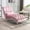 Pink, variant on Tufted Chaise Lounge Chair Indoor,Velvet Upholstered Chaise Lounge Chair with Acrylic Legs and Lumbar Pillow,Armless Leisure Recliner Single Lounge Sofa for Living Room,Bedroom