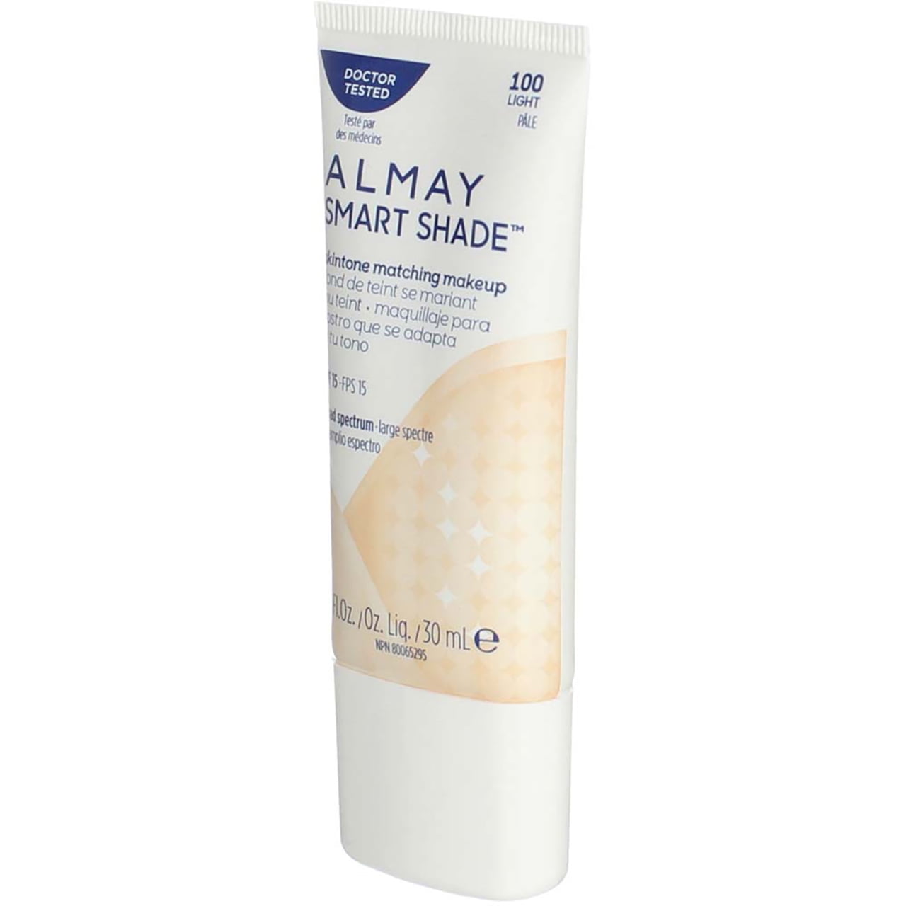 Almay Smart Shade Skin Tone Matching Makeup, Light [100] 1 oz (Pack of 2)