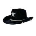 thumbnail image 6 of RUISINERY Shining Crystal Star Hat for Women Men Music Festival Hat with Five Pointed Star Pattern for Adult Stage Performances, 6 of 6