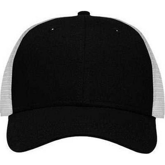 Sportsman SP1450 Traditional Lo-Pro Mesh Back Trucker Fit Cap - Black White