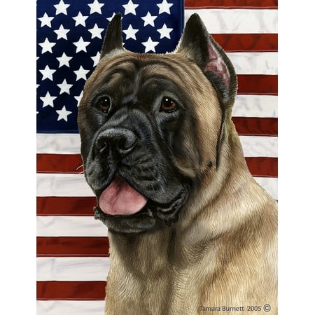 Cane Corso Fawn Best Of Breed Patriotic Ii Large Flags