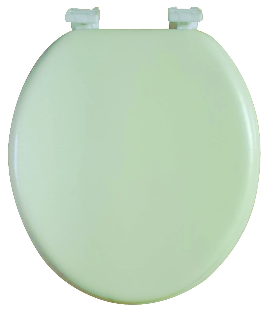 Dream Bath Soft Cushioned Round Front Toilet Seat with non-slip seat and quick-attach easy install hardware, White