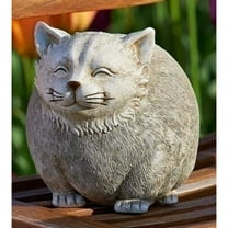 Home & Garden Cat Garden Statue Pudgy Pals Polyresin Summer Decor Outdoor 75263