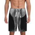 thumbnail image 1 of Fotbe Indian Elephant Pantalones Cortos de Pijama para Hombre, Ropa de Dormir, Pantalones de Pijama Cortos para Hombre-X-Large, 1 of 6
