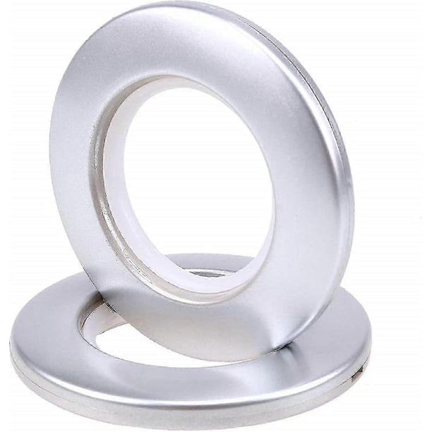 50 Pieces Round Curtain Rod Rings Plastic Curtain Eyelet Rings Clips Inner Diameter 42mm Diy Rings For Window Curtain Cloakroom Door Curtains-XinHan