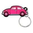 thumbnail image 1 of Qarigey Llavero con forma de coche, llavero de dibujos animados ligero de doble cara, varios tipos, a prueba de robos, duradero, accesorio para Ropa, zapatos y accesorios Miscelánea Rosado, 1 of 6