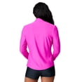 thumbnail image 3 of Free Country Women's Sun Breeze 1/2 Zip Sunshirt Magenta S, 3 of 5