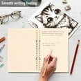 thumbnail image 5 of Cartoon Cute Little Cat Ring Binder Notebook Journey Note Diary College Ruled Spiral Notebook Study Loose Leaf Paper A5 60 Pages, 5 of 8