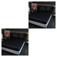 thumbnail image 1 of VONKY Easy To Install Plain Fitted Sheet For High Mattress plifies Bed-Making black 2Set, 1 of 6