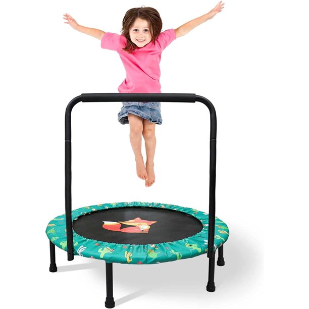 Ealing 38'' Kids Trampoline with Foldable Bungee Rebounder Adjustable