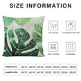 thumbnail image 6 of Awypu Summer Green Leaf Pillow Covers Set of 2, Monstera Tropical Leaves Pillow Covers for Home, Sofa, Western Couch, Living Room, Decorative Modern Outdoor Pillow Covers White, 6 of 6