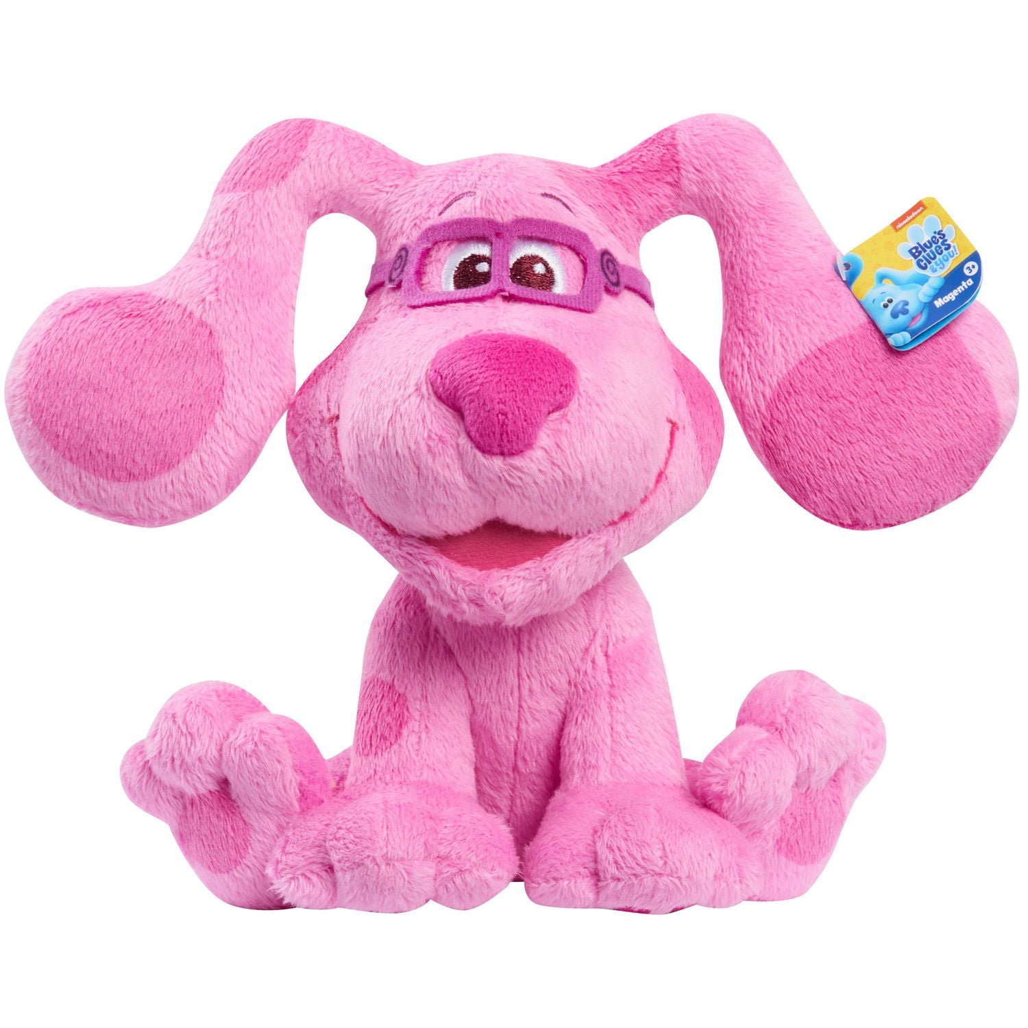 S2 Noeul ぬいぐるみ MAGENTA Blue's Clues & You! 7-Inch Beanbag Plush Magenta with Glasses