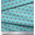 thumbnail image 2 of Soimoi Cotton Poplin Fabric Dot & Ogee Damask Print Fabric by The Yard 56 Inch Wide, 2 of 3