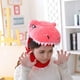 thumbnail image 3 of Lindo gorro con cabeza de dinosaurio, divertido gorro de dinosaurio, gorro cálido de animal, gorro de dibujos animados, gorros de fiesta. Rosado, 3 of 8