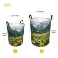 thumbnail image 3 of Balery Mountain Daisy Meadow Cesta de ropa redonda con asas, impermeable, independiente, para ropa, juguetes, dormitorio y familia-Small, 3 of 6
