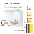 thumbnail image 1 of 8.7 Inch Portable LED Photo Studio Box Tabletop Shooting Light Box Tent Photography Mini Box Softbox Set Display Lightbox ,Photographic Equipment, 1 of 7