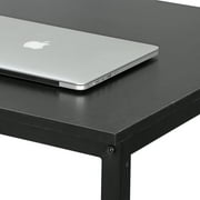 ZENY 47 Laptop Computer Desk Modern Modern Workplace Studio, Black Metal Frame