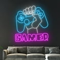 thumbnail image 5 of Handmadetneonsign Custom Gamer Neon Sign, Game Controller Led Sign, Game Player Led Light, 5 of 5
