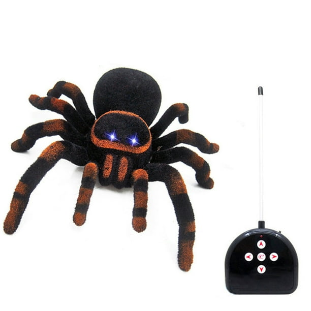 Juguete de araña con Control remoto, figuras de araña realistas, broma divertida, broma de miedo, regalos para decoración de fiesta de Navidad y Halloween