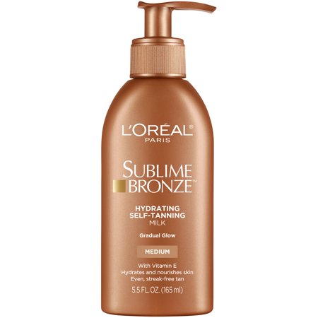 L'Oreal Paris Sublime Bronze Hydrating Self-Tanning Milk, Medium, 5.5 fl. oz