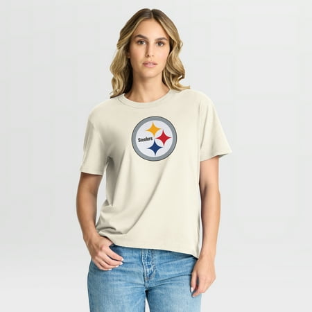 Women s Fanatics Cream Pittsburgh Steelers Dove Legacy T-Shirt