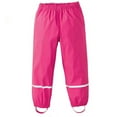 thumbnail image 2 of YOUYEDIAN Toddler Kids Boys Girls Rain Pants Windproof Waterproof Mud Trousers Clothes Kid Rain Pants Rainwear Hot Pink 7-8 Years, 2 of 3
