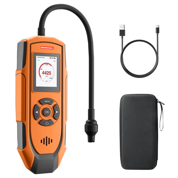 Detector de fugas de gas TOPTES PT-990 recargable con sonda de 28 cm