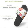 thumbnail image 3 of GZHJMY Stylish Slides for Women Men, Pink Peach Fruits Soft Flexible Slip-on Sandals Slippers, 3 of 7