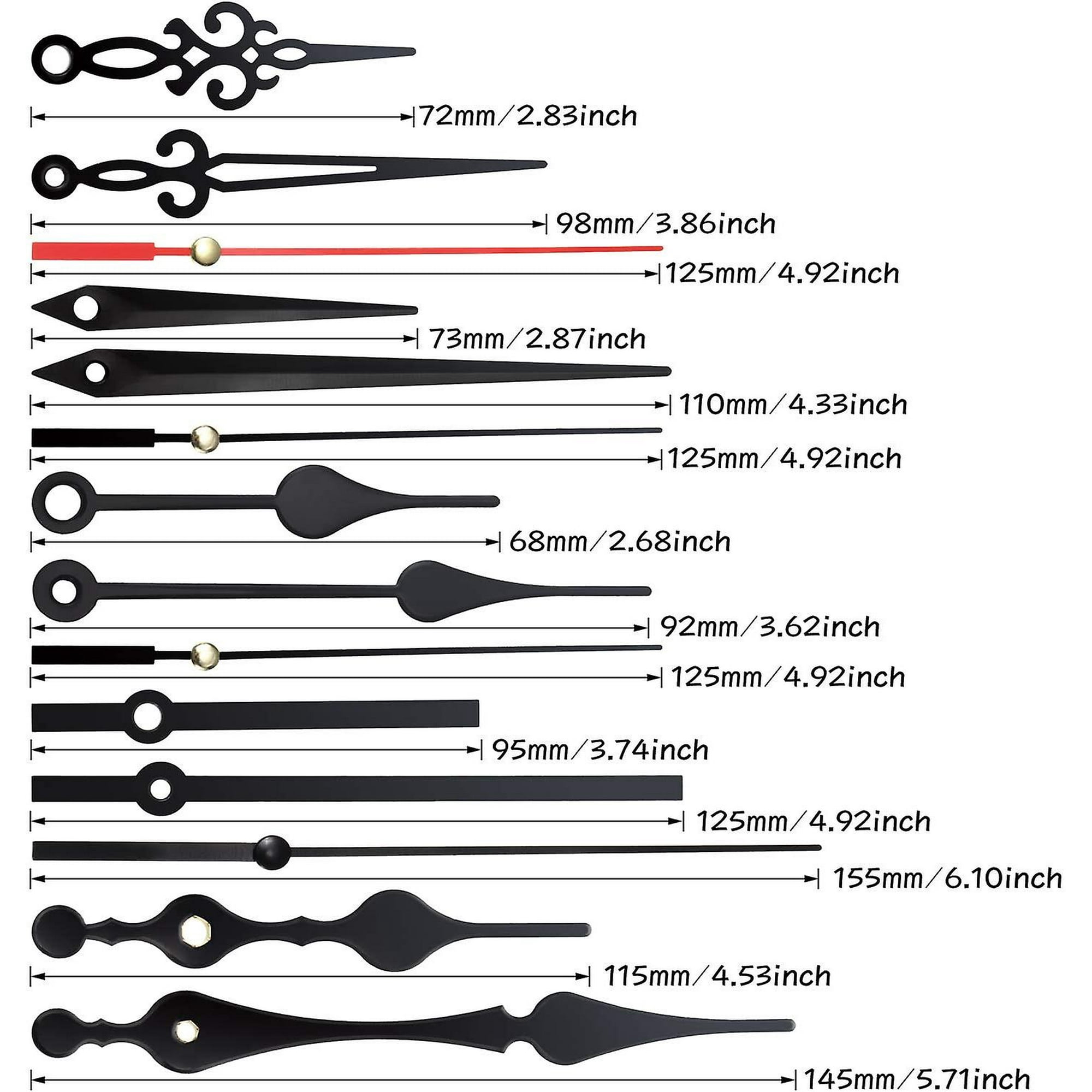 Hicarer Longue Horloge de Remplacement de Mouvement d'horloge Murale de
