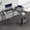 Black, variant on edx Modern L Shaped Office Desk with Wood Surface, Storage Bag and CPU Holder, Black