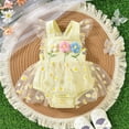 thumbnail image 2 of Gubotare Baby Girls Dresses Baby Girl Birthday Outfit Romper Tutu Skirt Headband Cake Smash Clothes 0 3 6 9 12 18 24 Months (Yellow,Size 12-18 Months), 2 of 9