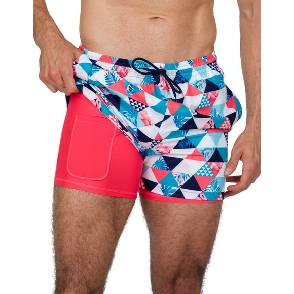 Traje de baño triángulos hombre short con licra interna Gym&Swim GYS002/Traje de baño/Máxima comodidad