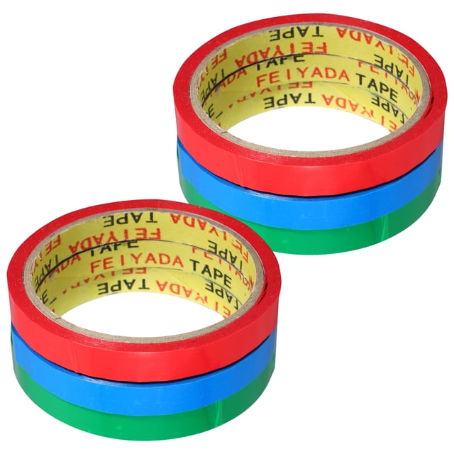 Shisuyan 6 Rouleaux Ruban de Scellement de Sac Ruban de Liaison de Supermarché Machine de Reliure Ruban Scelleur de Sac Ruban d'Emballage