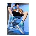 thumbnail image 2 of Bolognifi Unisex Fluorescent Basketball Shoes Sneakers Super Light High Top Graffiti Style Combat Basketball Boots, 2 of 5