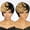 CX-007 LY217 T1B/27, variant on 1B/99j# Pixie Cut Wig Human Hair Ombre Burgundy Glueless Wig Short Pixie Wigs For Black Women Glueless Full Machine Made Big Wavy Brazilian Wigs Human Hair Beginner Friendly 6Inch