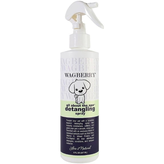 Wagberry All About the Spa Detangling Spray [Dog, Rinses & Coat Conditioners] 8 oz