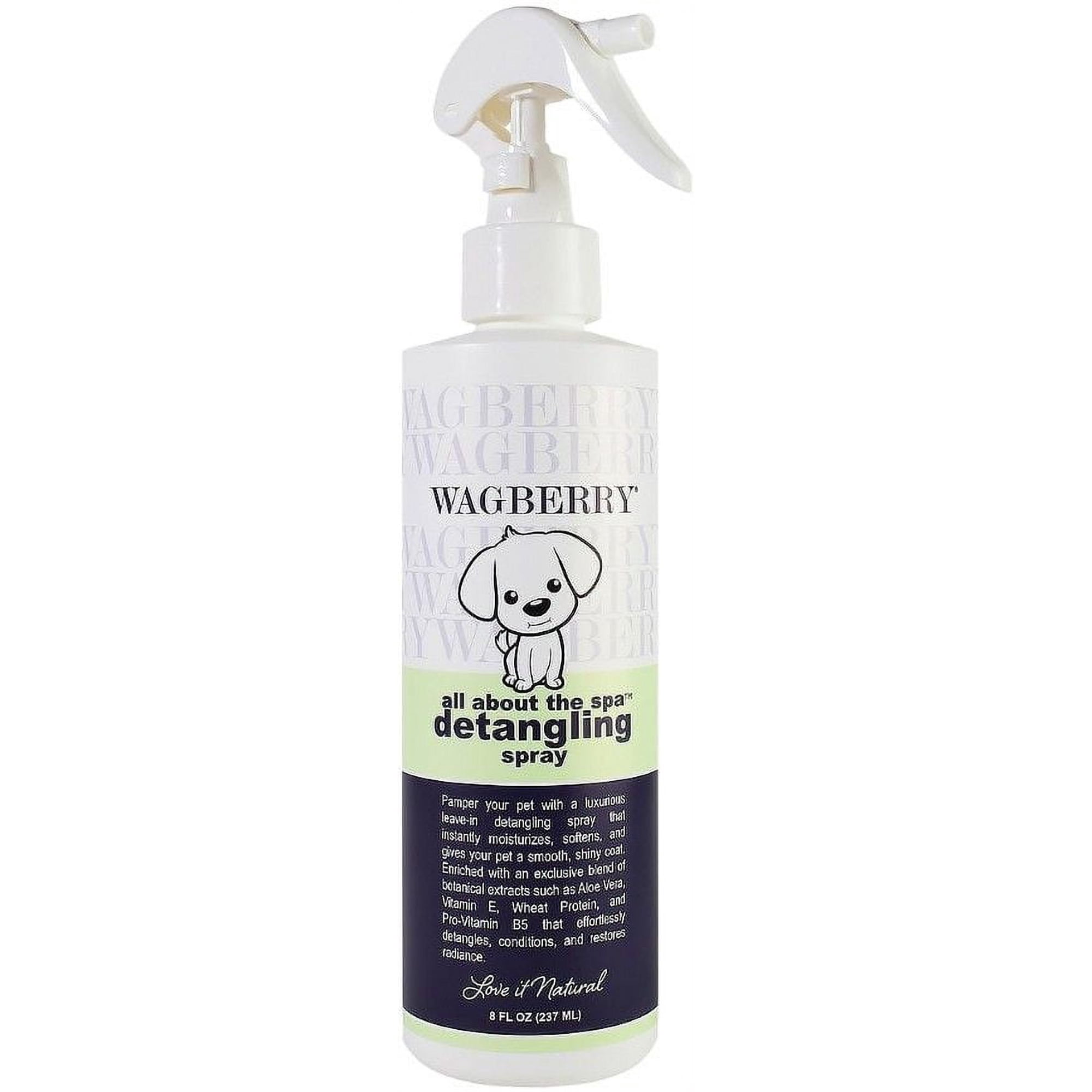 Wagberry All About the Spa Detangling Spray [Dog, Rinses & Coat Conditioners] 8 oz