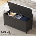 thumbnail image 4 of HOMCOM Storage Chest with 2 Safety Hinges, Storage Bench for Living Room, 4 of 10