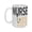 white, variant on 15oz "Nurse Life" Ceramic Mug – Stethoscope Graphic Design, Inspirational Quote Coffee Cup for Nurses